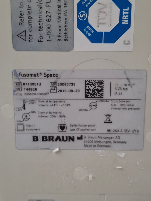 B. Braun Infusomat Space Infusion Pump
