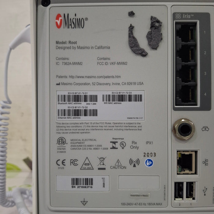 Masimo Root Monitor w/ Radical 7