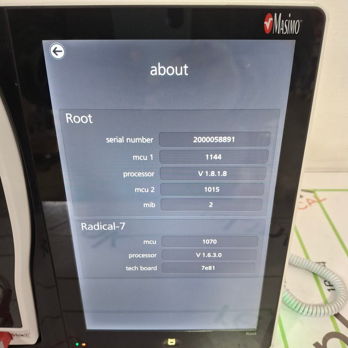 Masimo Root Monitor w/ Radical 7