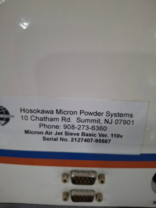 Hosokawa Micron Corp Air Jet Sieve