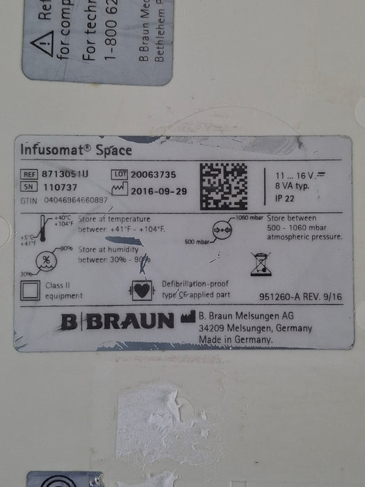 B. Braun Infusomat Space Infusion Pump