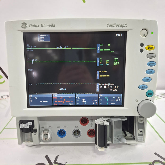 Datex-Ohmeda Cardiocap 5 Anesthesia Monitor