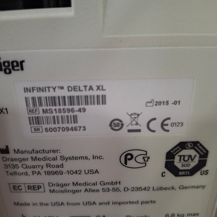 Draeger Medical Infinity Delta XL Patient Monitor