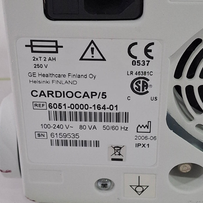 Datex-Ohmeda Cardiocap 5 Anesthesia Monitor
