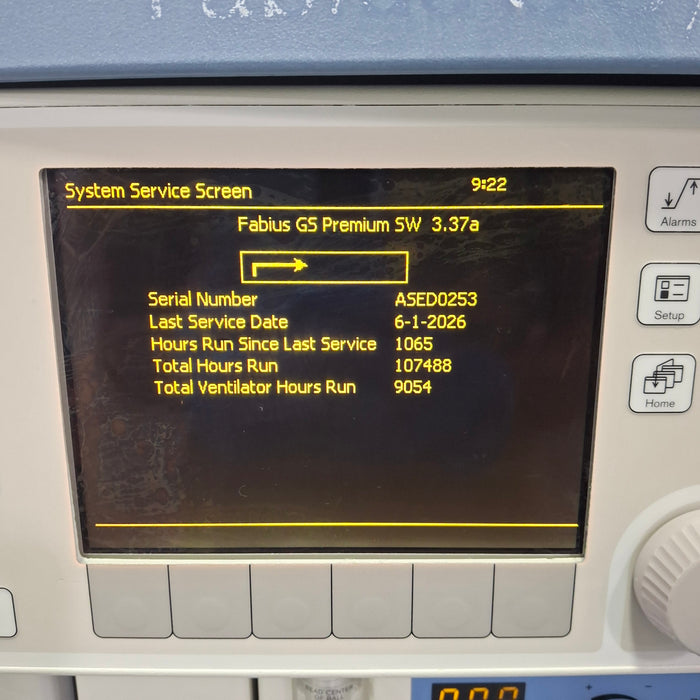 Draeger Medical Fabius GS Premium Anesthesia Machine