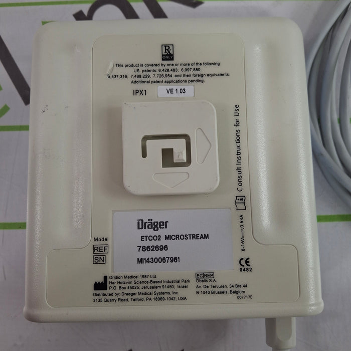 Draeger Medical Infinity etCO2 Microstream SmartPod Module