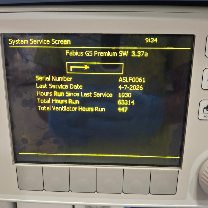 Draeger Medical Fabius GS Premium Anesthesia Machine