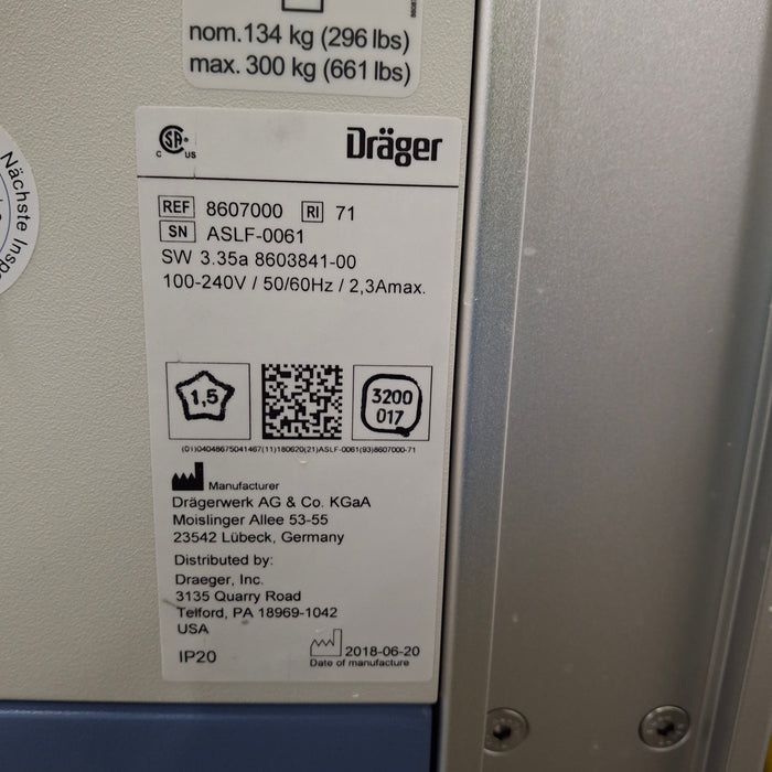 Draeger Medical Fabius GS Premium Anesthesia Machine
