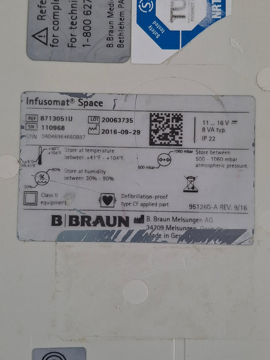 B. Braun Infusomat Space Infusion Pump