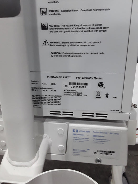 Puritan Bennett 840 Ventilator without Compressor