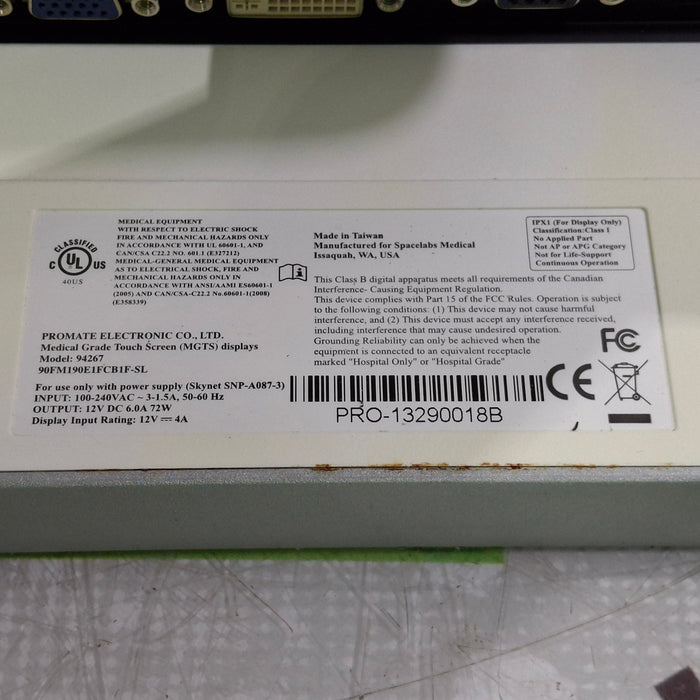 Spacelabs Healthcare 94267 Flat Panel Patient Monitor