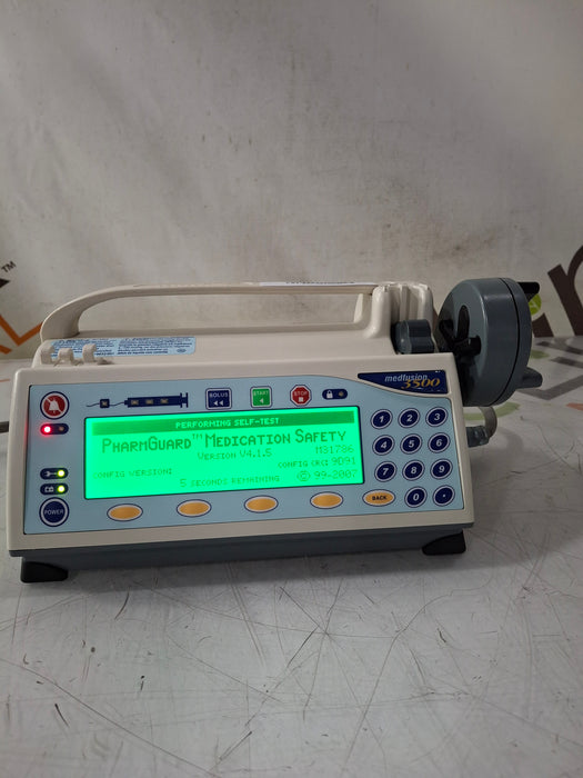 Smiths Medical Medfusion 3500 Version 4 Syringe Infusion Pump
