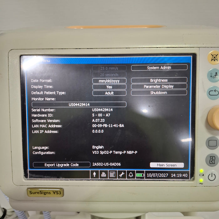 Philips Suresigns VS3 Vital Signs Monitor