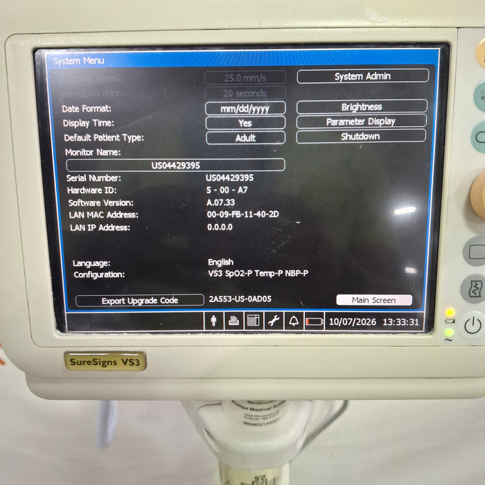 Philips Suresigns VS3 Vital Signs Monitor