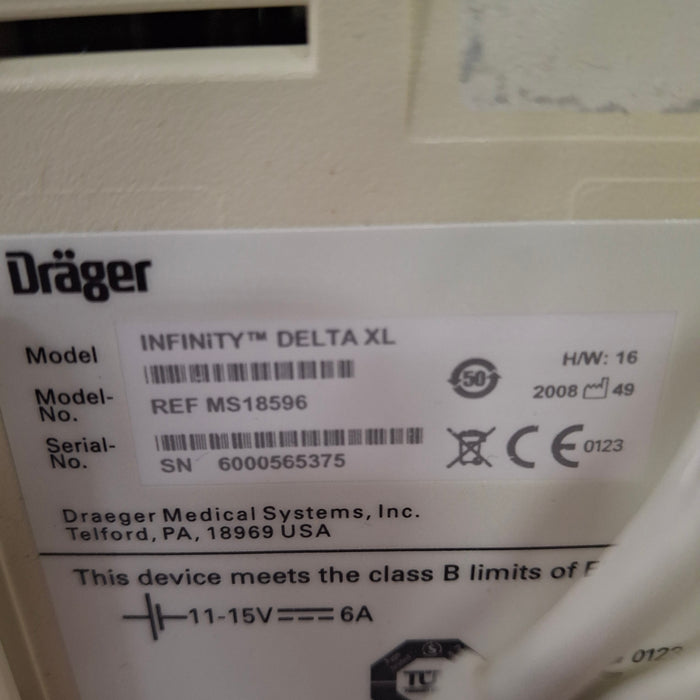 Draeger Medical Infinity Delta XL Patient Monitor