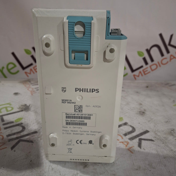 Philips M3001A-A01C06 Fast SpO2, NIBP, ECG, Temp, IBP MMS Module