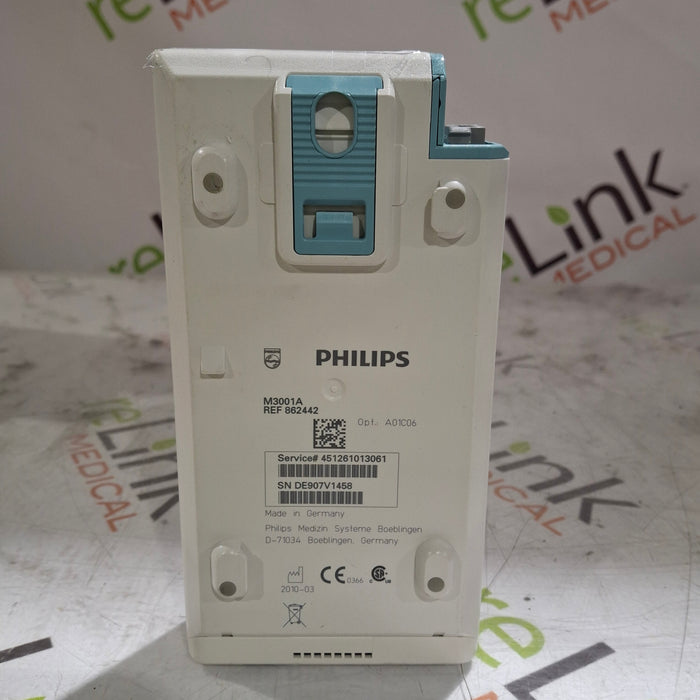 Philips M3001A-A01C06 Fast SpO2, NIBP, ECG, Temp, IBP MMS Module