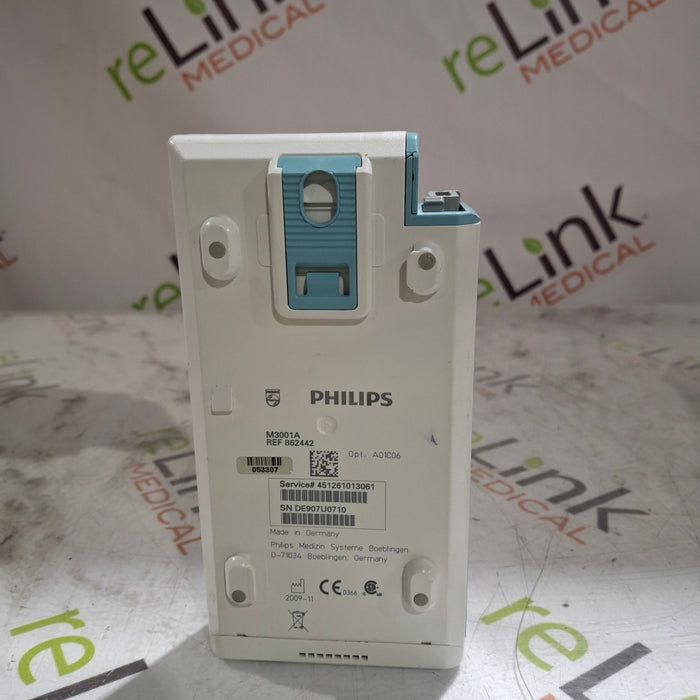Philips M3001A-A01C06 Fast SpO2, NIBP, ECG, Temp, IBP MMS Module