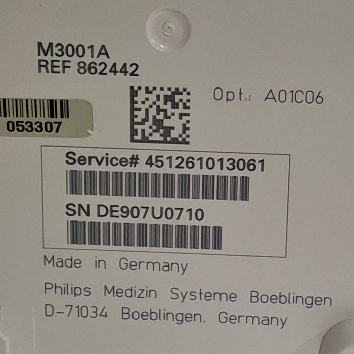 Philips M3001A-A01C06 Fast SpO2, NIBP, ECG, Temp, IBP MMS Module
