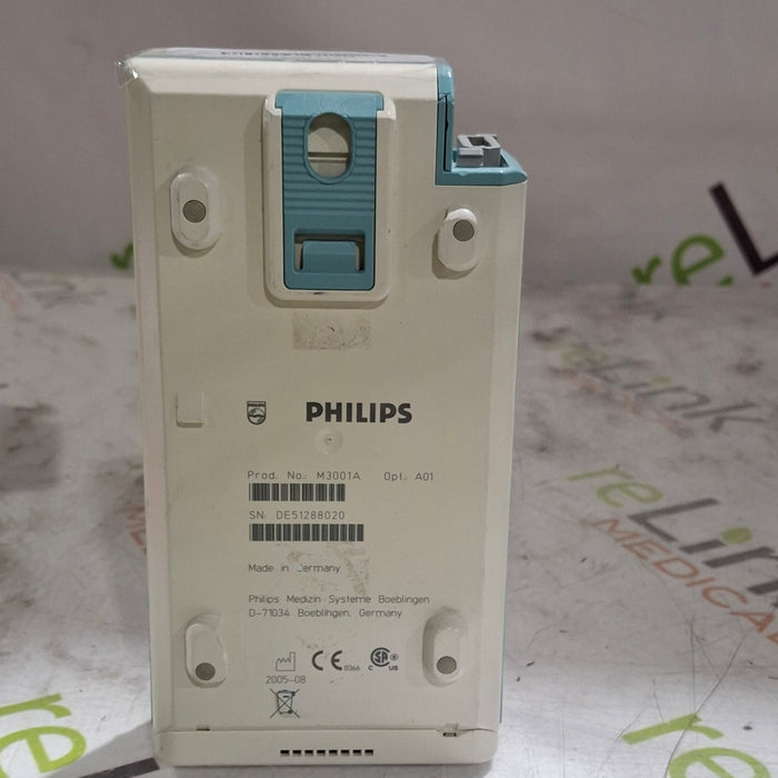Philips M3001A-A01C06 Fast SpO2, NIBP, ECG, Temp, IBP MMS Module