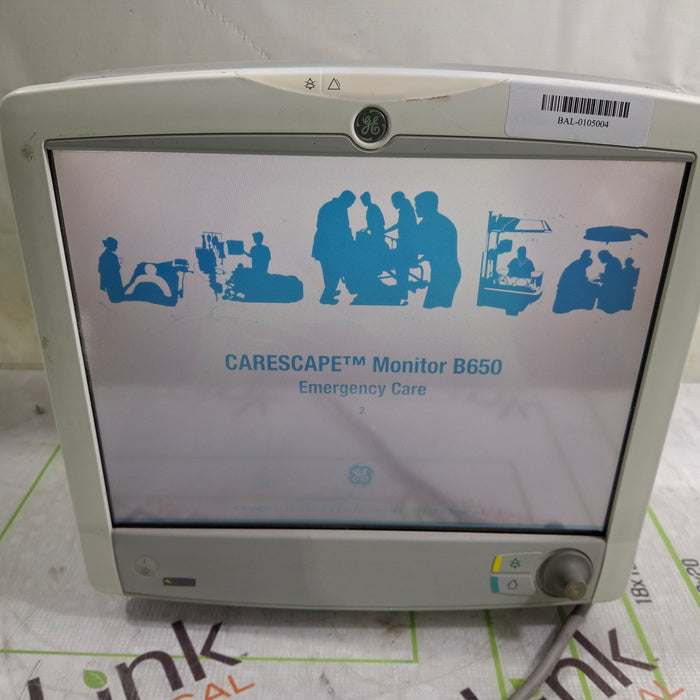 GE Healthcare Carescape B650 Emergency Care Patient Monitor