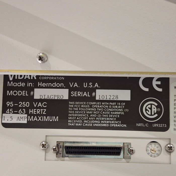 VIDAR Systems Corporation Diagnostic Pro Plus Medical Film Digitizer