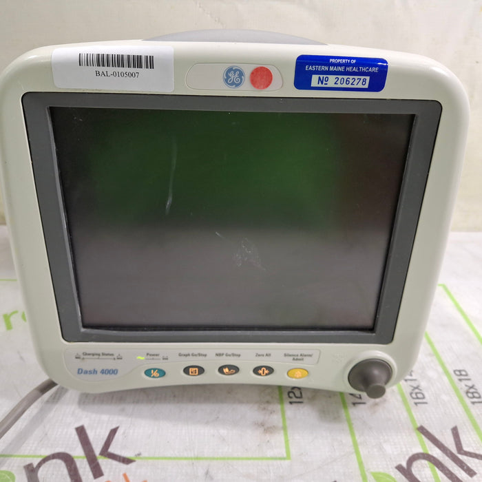 GE Healthcare Dash 4000 - Masimo SpO2 Patient Monitor