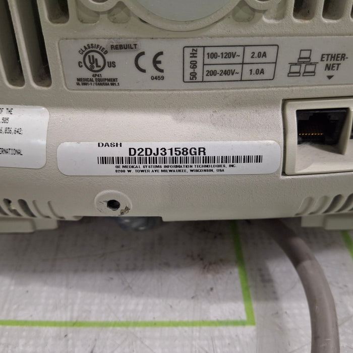 GE Healthcare Dash 4000 - Masimo SpO2 Patient Monitor
