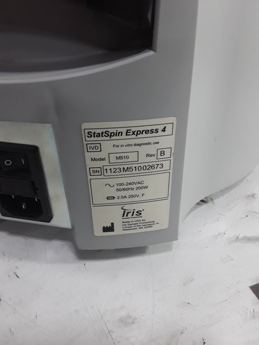 IRIS Medical StatSpin Express 4 Bench Top Centrifuge