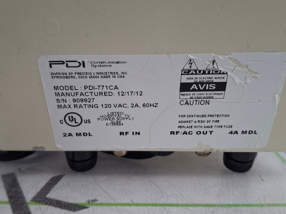 PDi Communication Systems, Inc PDI-771-CA Power Supply