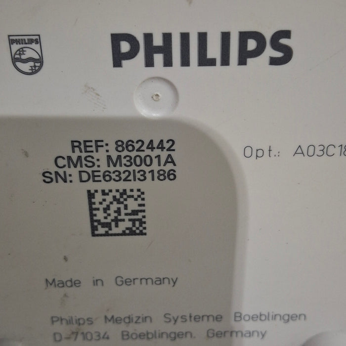 Philips M3001A-A03C18 Masimo SpO2, NIBP, 12 lead ECG, Temp, IBP MMS Module