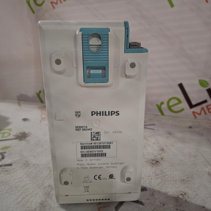 Philips M3001A-A01C06 Fast SpO2, NIBP, ECG, Temp, IBP MMS Module