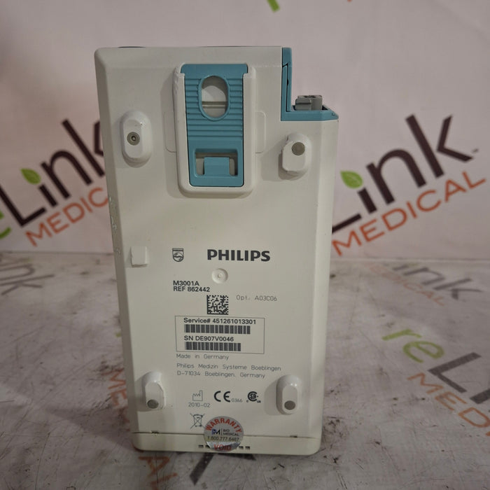 Philips M3001A-A03C06 Masimo SpO2, NIBP, ECG, Temp, IBP MMS Module