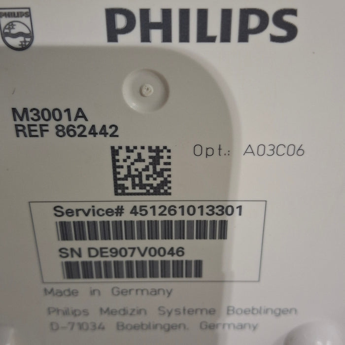 Philips M3001A-A03C06 Masimo SpO2, NIBP, ECG, Temp, IBP MMS Module