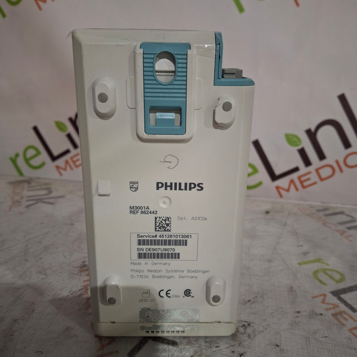 Philips M3001A-A01C06 Fast SpO2, NIBP, ECG, Temp, IBP MMS Module