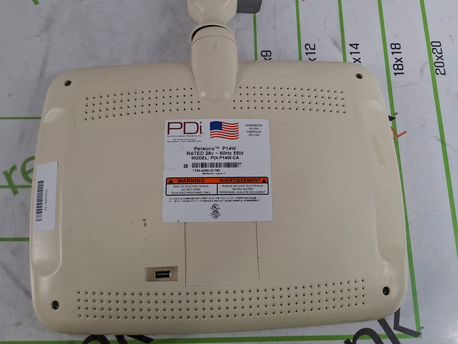 PDi Communication Systems, Inc Persona P14W LCD monitor