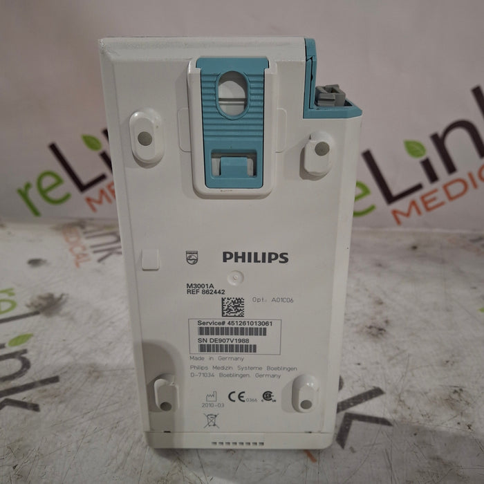 Philips M3001A-A01C06 Fast SpO2, NIBP, ECG, Temp, IBP MMS Module