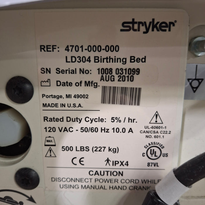 Stryker LD304 Birthing Bed