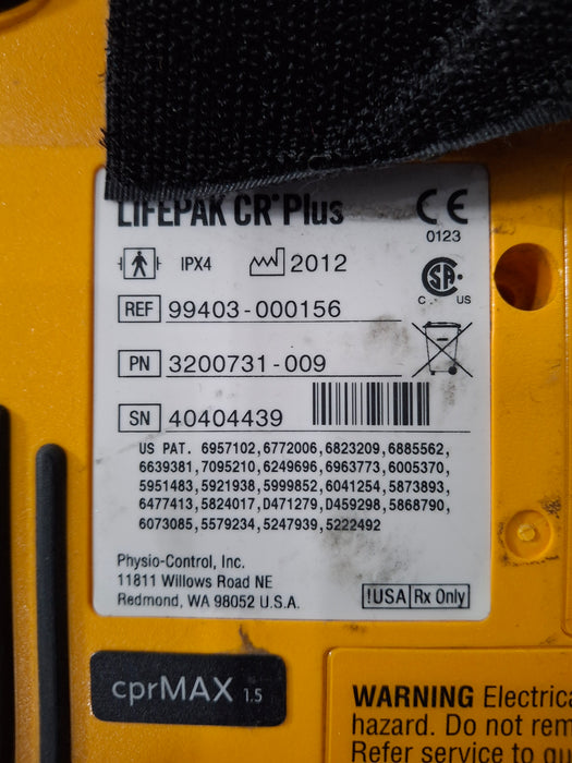 Medtronic LifePak CR Plus Defibrillator