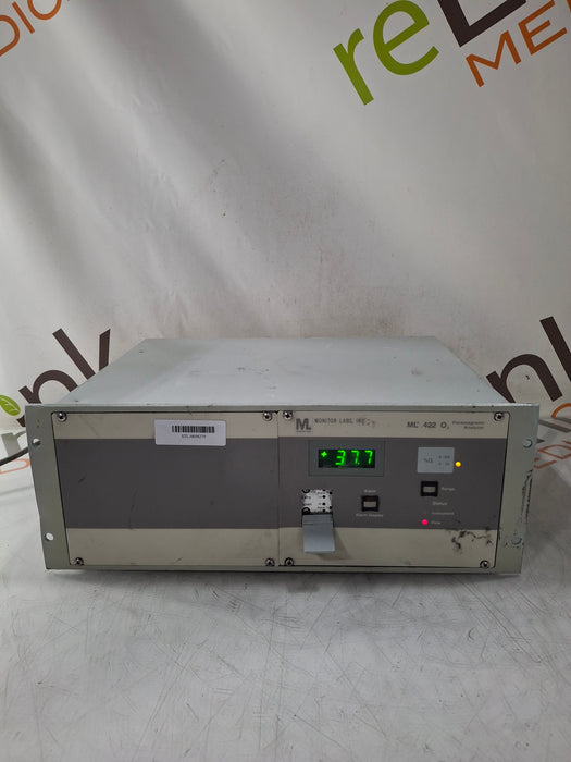 Monitor Labs, Inc. Monitor Labs, Inc. ML 422 O2 Oxygen Analyzer Research Lab reLink Online