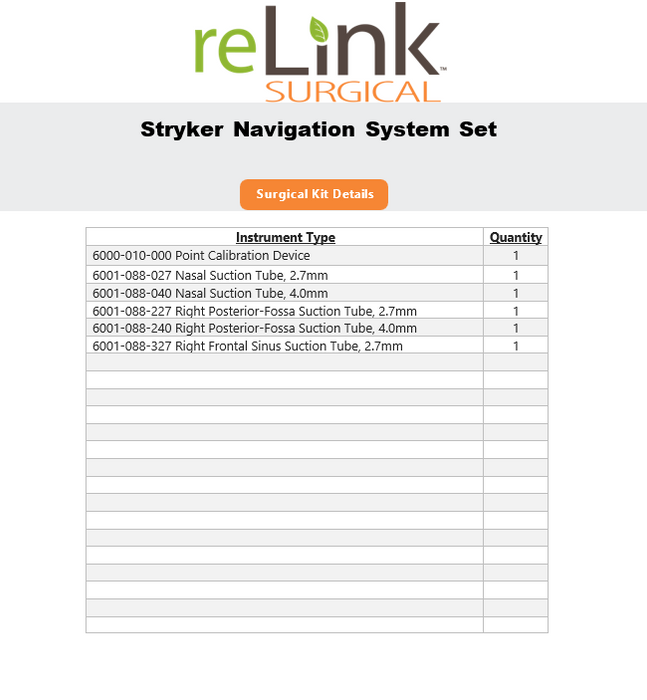 Stryker Navigation Instruments
