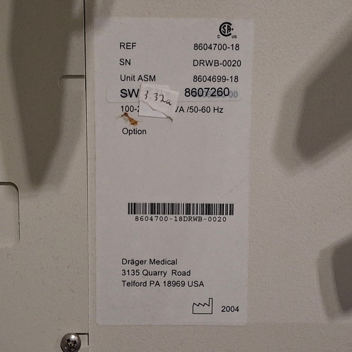 Draeger Medical Fabius GS Anesthesia Machine