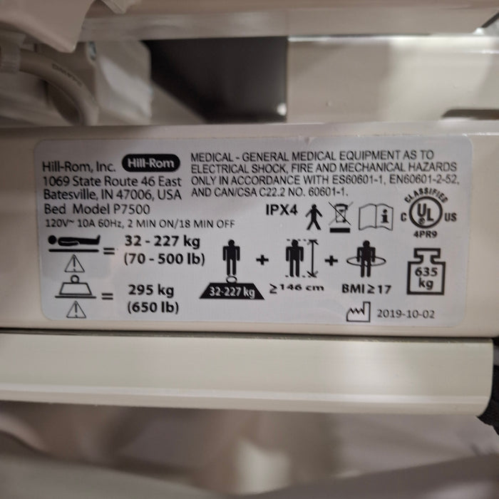 Hill-Rom Progressa P7500A ICU Hospital Bed
