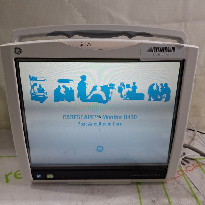GE Healthcare Carescape B450 Post Anesthesia Care Patient Monitor