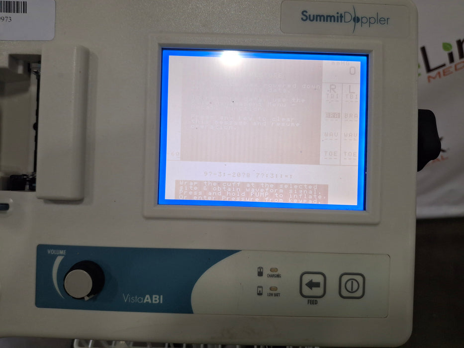 Summit Doppler Vista AVS Advanced Vascular System