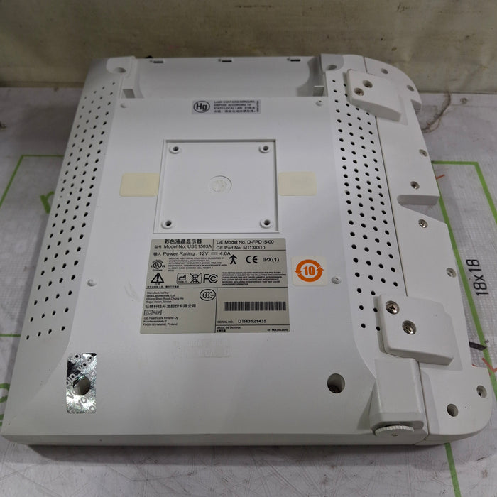 GE Healthcare DFPD1500 15" Monitor For Anesthesia Monitor