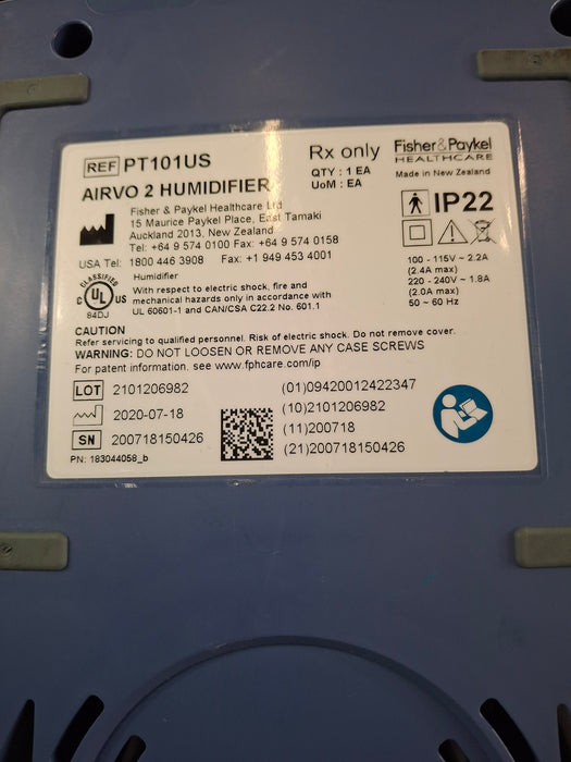 Fisher & Paykel Airvo 2 Humidified High Flow Therapy Unit
