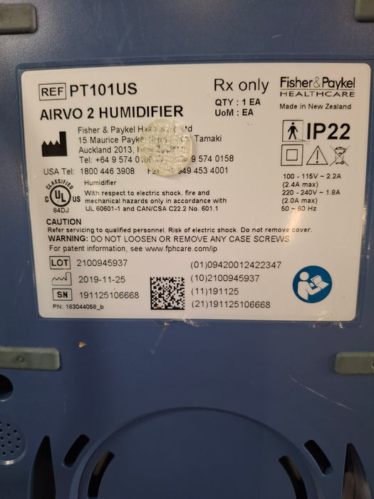 Fisher & Paykel Airvo 2 Humidified High Flow Therapy Unit