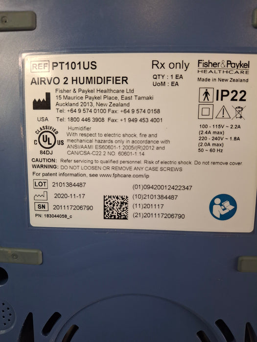 Fisher & Paykel Airvo 2 Humidified High Flow Therapy Unit