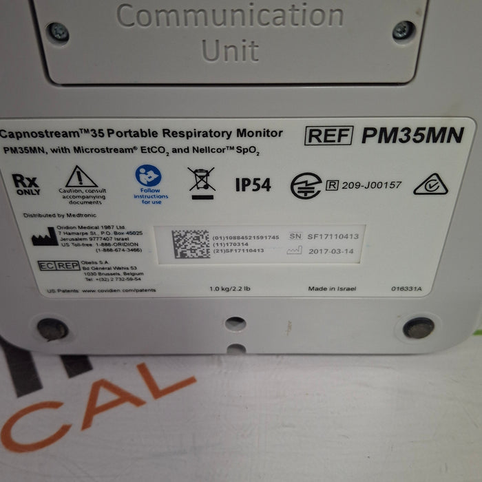 Medtronic Capnostream 35 Portable Respiratory Monitor